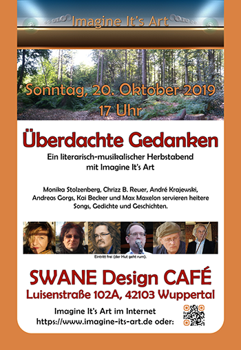 Plakat Lesung - 20.10.2019 - SWANE Design CAFE